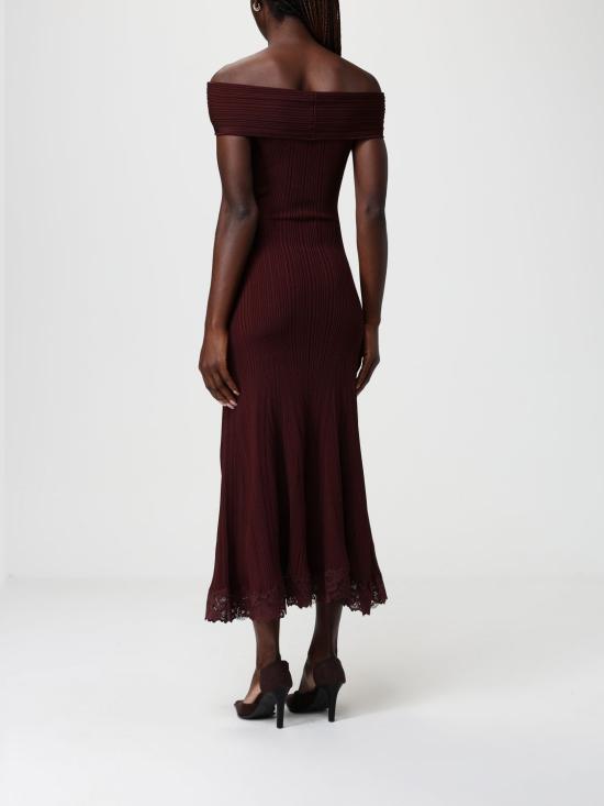 26SS 셀프 포트레이트 롱 원피스 SS26089MBU BURGUNDY Violet - SELF PORTRAIT