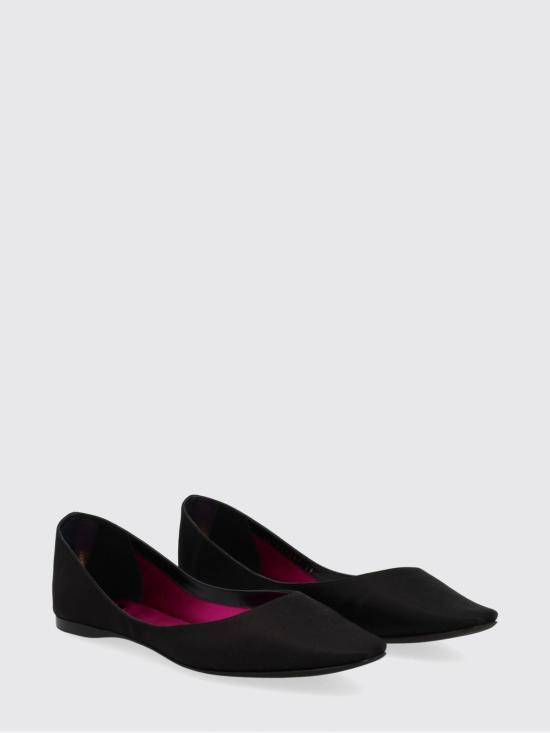 25FW 생로랑 플랫 슈즈 8412869QN00 1000 Black - SAINT LAURENT