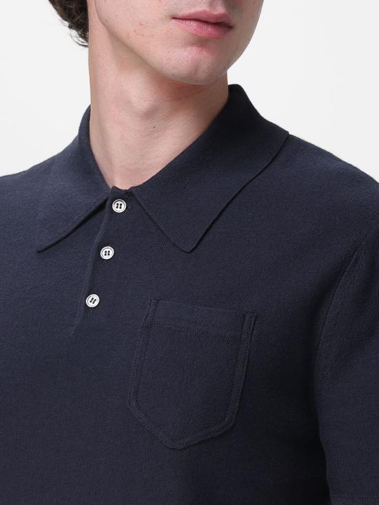 26SS 아페쎄 폴로 티셔츠 COHNXH23476 IAK Navy - A.P.C.