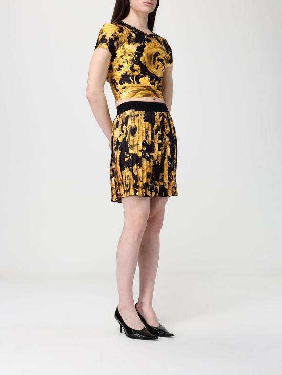 26SS 베르사체 반팔 티셔츠 80HAH602JS532 G89 Black - VERSACE