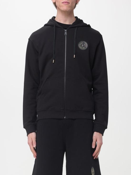 26SS 베르사체 긴팔 티셔츠 80GAIT03CF01T G89 Black