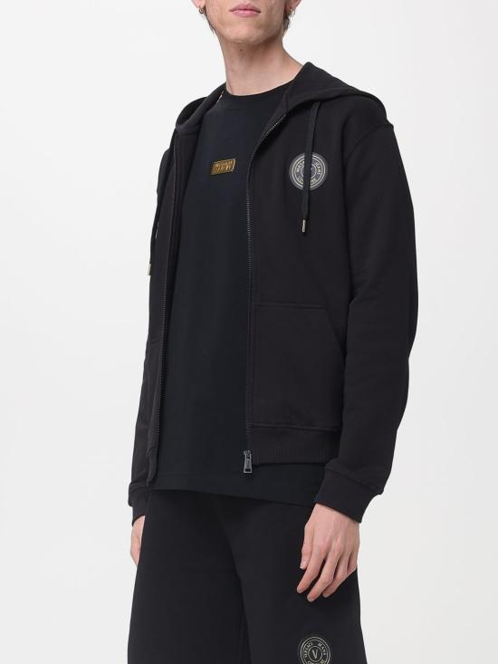 26SS 베르사체 긴팔 티셔츠 80GAIT03CF01T G89 Black - VERSACE