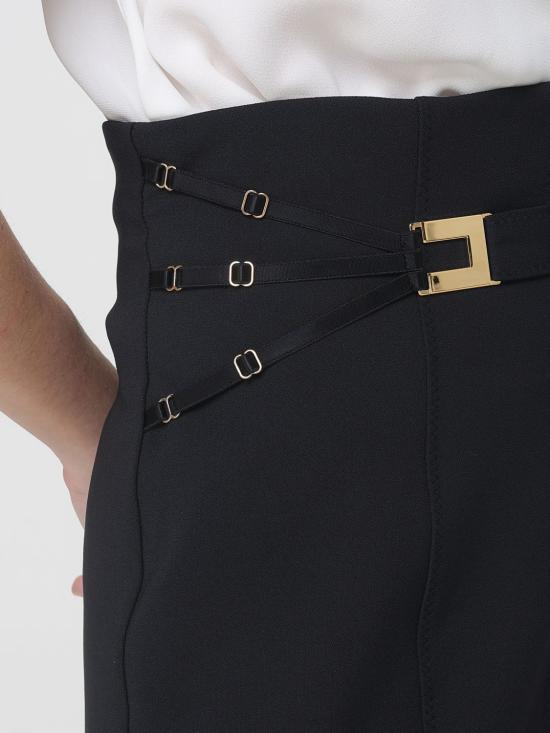 26SS 엘리자베타프랜치 숏 스커트 GO16761E2 110 Black - ELISABETTA FRANCHI