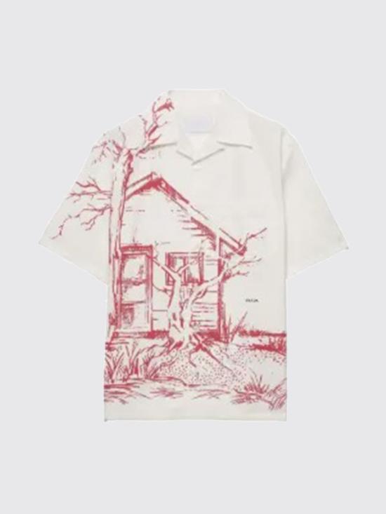 26SS 프라다 반팔 셔츠 UCS414SUMO184F F0011 Red