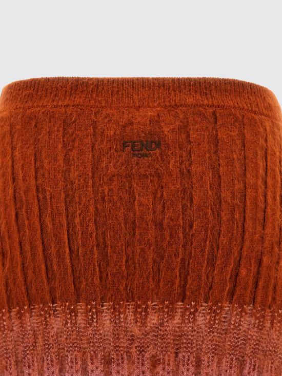 25FW 펜디 미디 스커트 FZQ994AYLT F1TIN Rust - FENDI