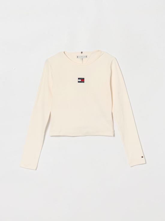 26SS [키즈] 타미힐피거 티셔츠 KG0KG09065 YBH Ivory