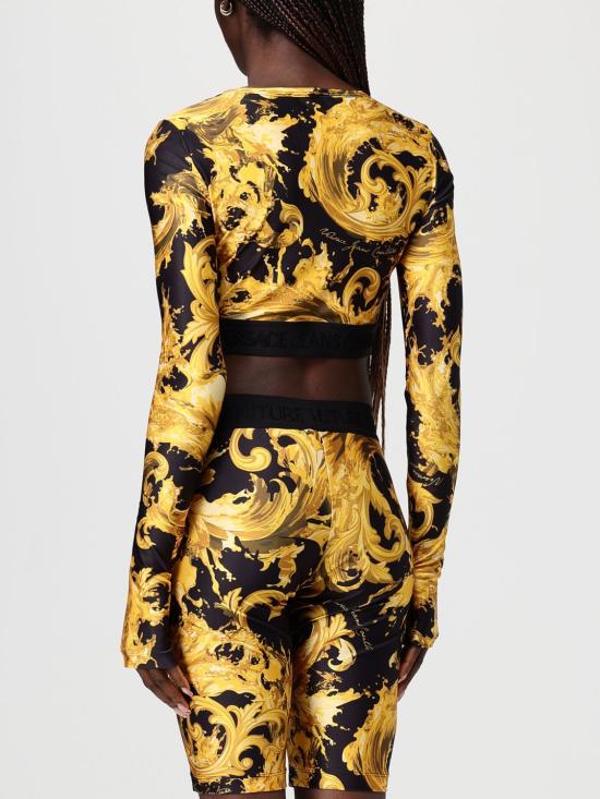 26SS 베르사체 반팔 티셔츠 80HAH218JS532 G89 Black - VERSACE