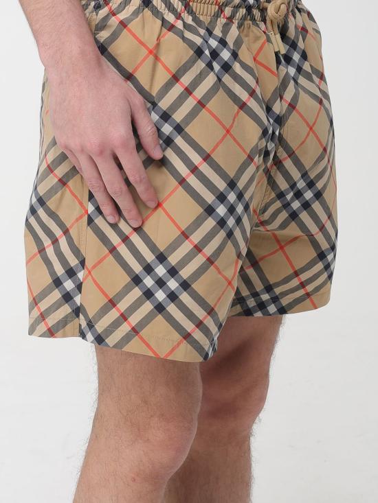 26SS 버버리 체크 스윔팬츠 8087335 Sand - BURBERRY