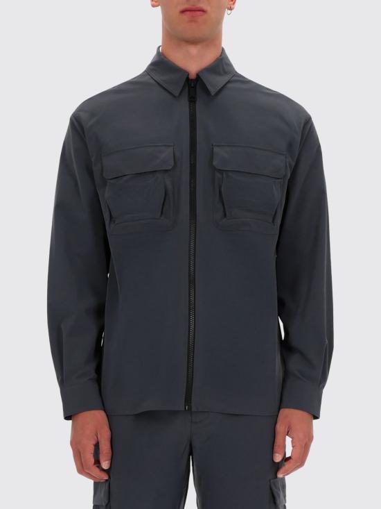 25FW 베르사체 긴팔 셔츠 79GALD21CQ10D 831 Grey