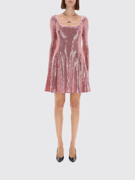 25FW 베르사체 롱 원피스 79HAO922J0248 459 Pink