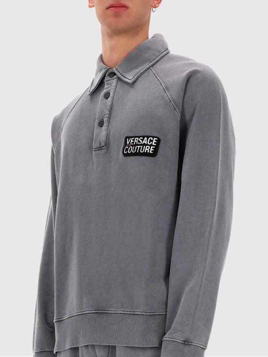 25FW 베르사체 긴팔 티셔츠 79GAIE00CF00E 831 Grey - VERSACE