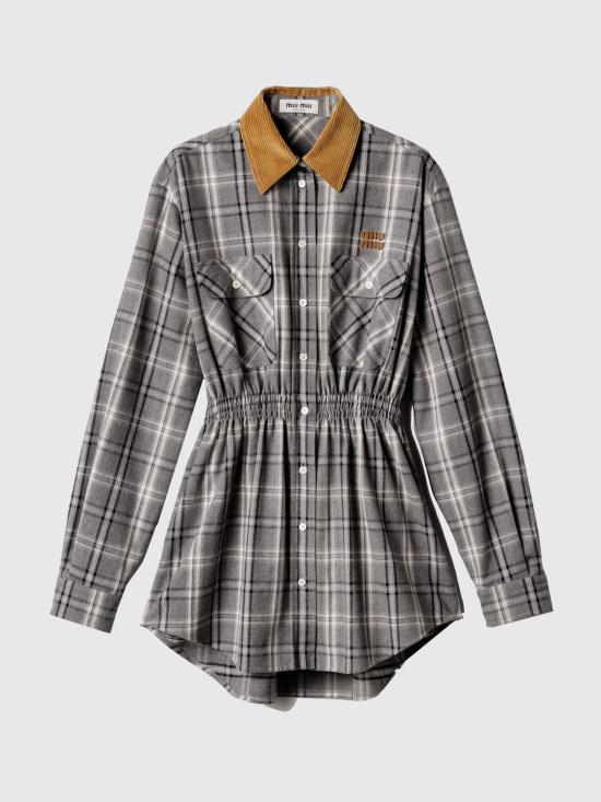 26SS 미우미우 롱 원피스 MF6159SOOO1807 F0480 Grey