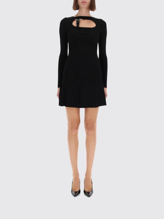 25FW 베르사체 롱 원피스 79HAOM01CMH23 899 Black