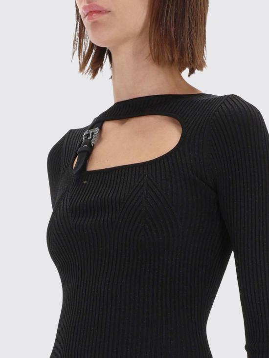 25FW 베르사체 롱 원피스 79HAOM01CMH23 899 Black - VERSACE