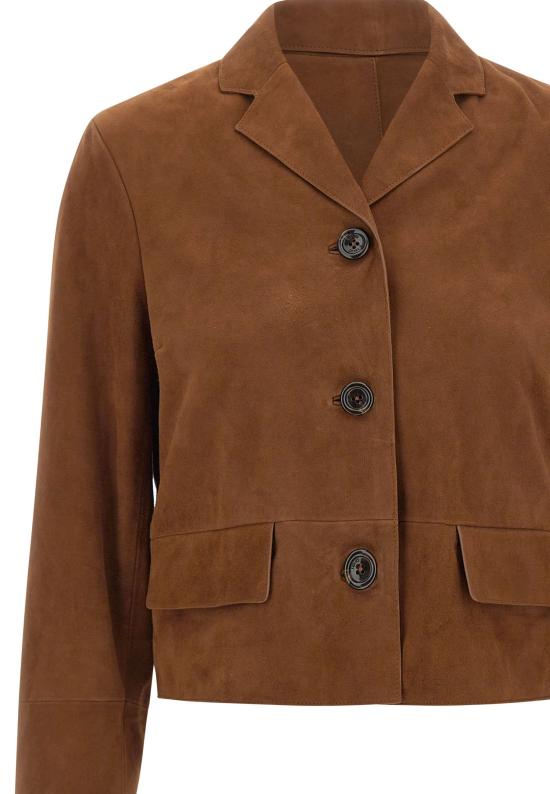 26SS 리우조 가죽 자켓 CA6379P0382 81242 Brown - LIU JO