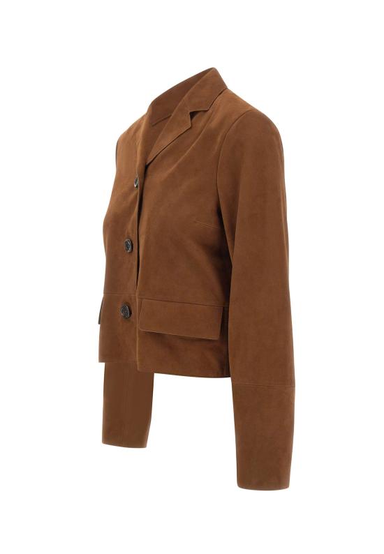 26SS 리우조 가죽 자켓 CA6379P0382 81242 Brown - LIU JO