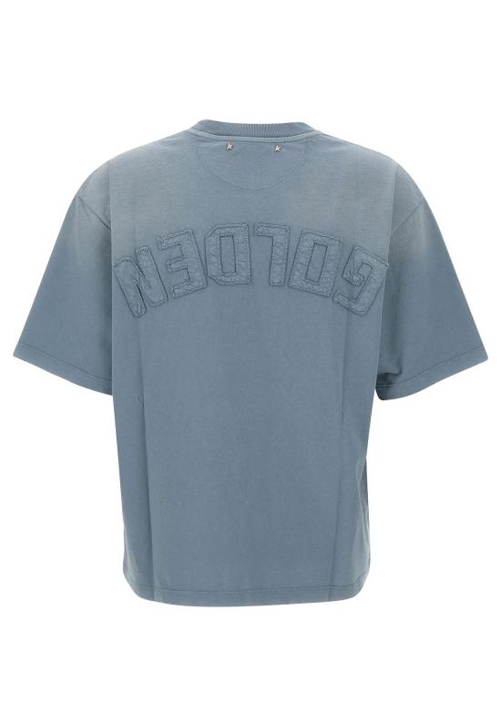 26SS 골든구스 반팔 티셔츠 GWP01874 P00177350813 Blue - GOLDEN GOOSE