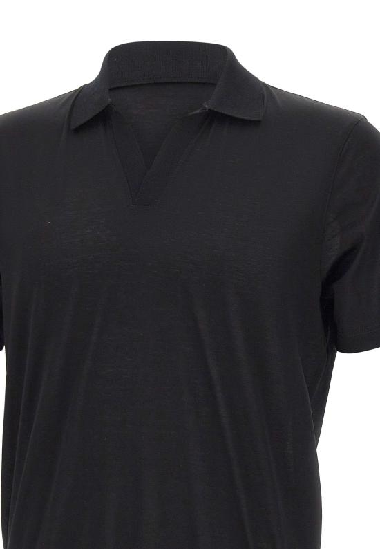 26SS 그랑싸쏘 폴로 티셔츠 60189 74020099 Black - GRAN SASSO