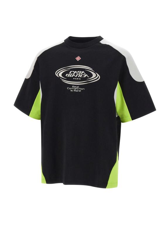 26SS 카사블랑카 반팔 티셔츠 MSS26JTS066 01 Black