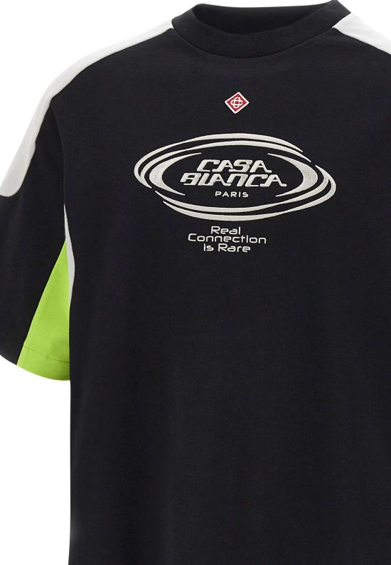 26SS 카사블랑카 반팔 티셔츠 MSS26JTS066 01 Black - CASABLANCA