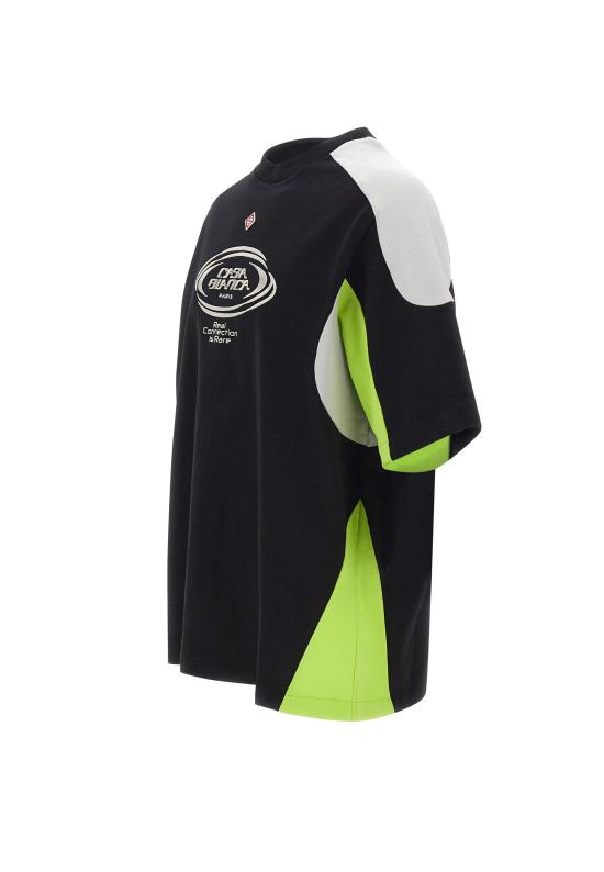 26SS 카사블랑카 반팔 티셔츠 MSS26JTS066 01 Black - CASABLANCA