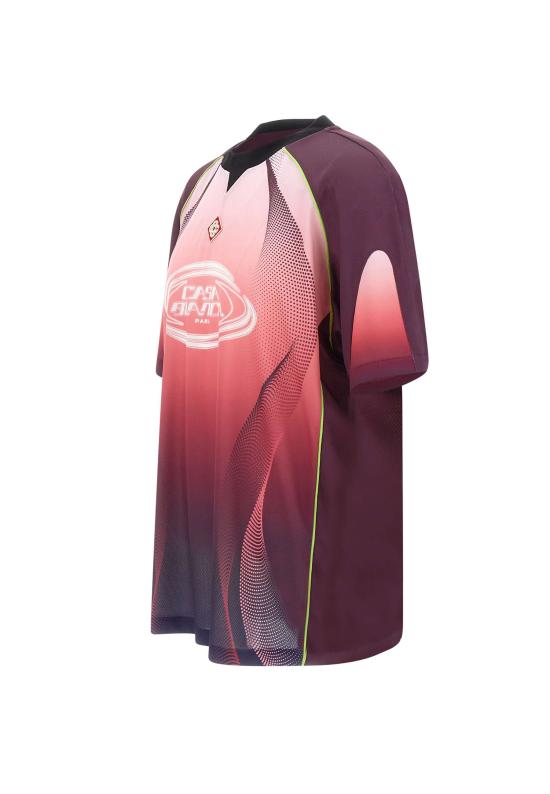 26SS 카사블랑카 반팔 티셔츠 MSS26JTP353 01 Pink - CASABLANCA