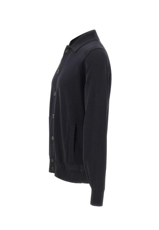 26SS 필리포 드 로렌티스 가디건 BP3MLT CR12R990 Black - FILIPPO DE LAURENTIIS