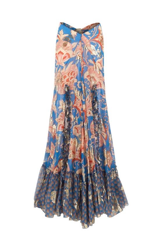 26SS 에트로 미디 스커트 WRFA0197 99SAA86X0882 MultiColour