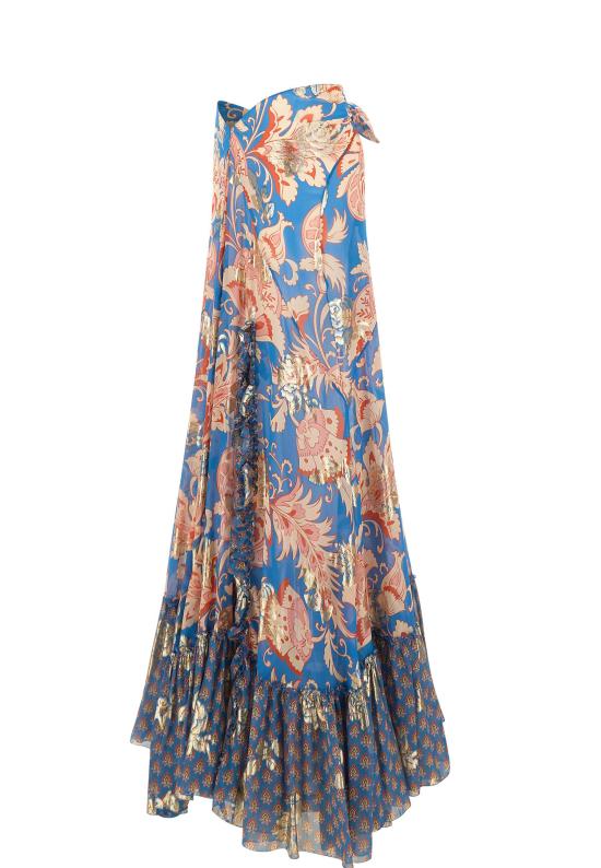 26SS 에트로 미디 스커트 WRFA0197 99SAA86X0882 MultiColour - ETRO