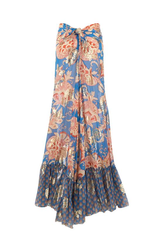 26SS 에트로 미디 스커트 WRFA0197 99SAA86X0882 MultiColour - ETRO