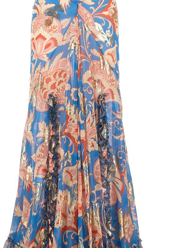 26SS 에트로 미디 스커트 WRFA0197 99SAA86X0882 MultiColour - ETRO