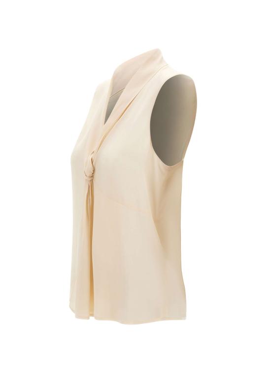 26SS 리우조 민소매 티셔츠 CA6284T2578 P9644 White - LIU JO