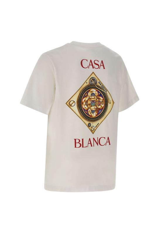 26SS 카사블랑카 반팔 티셔츠 MSS26JTS001 02 White - CASABLANCA