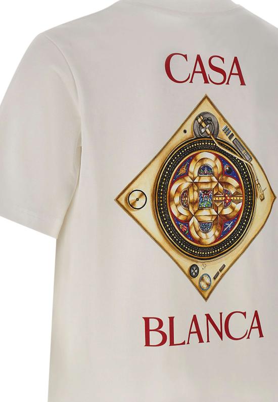 26SS 카사블랑카 반팔 티셔츠 MSS26JTS001 02 White - CASABLANCA