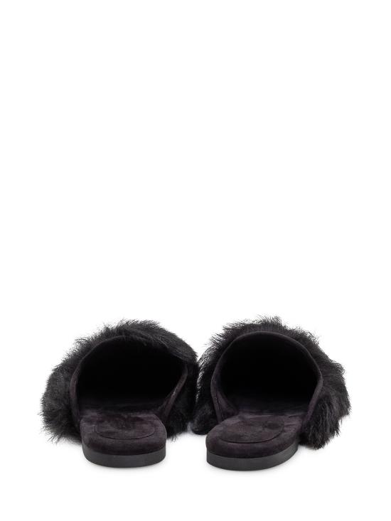 26SS 돌체앤가바나 시어링 스웨이드 슬리퍼 CI0224A9Y93 80999 NERO - DOLCE & GABBANA