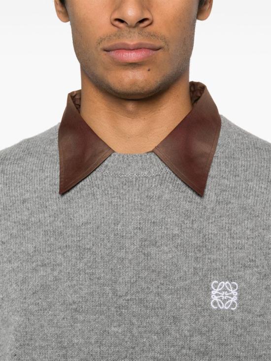 26SS 로에베 미디엄 웨이트 울 스웨터 H526Y14KH11440 GRAY DOM - LOEWE