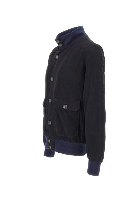 26SS 발바 가죽 자켓 53200 0087 Blue - BARBA