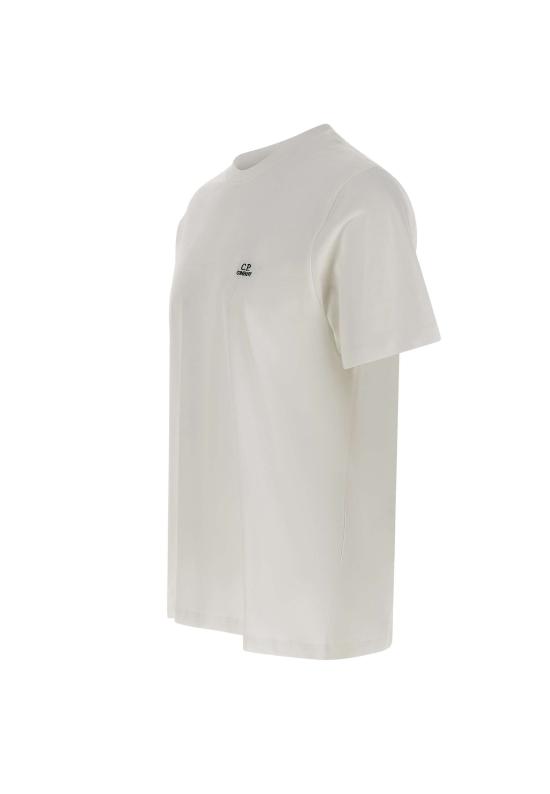 26SS 씨피 컴퍼니 30/1 저지 숏슬리브 로고 패치 티셔츠 RCCMTS726A 005100W103 White - C.P. COMPANY