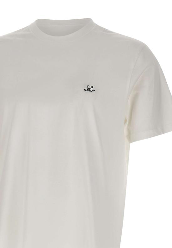26SS 씨피 컴퍼니 30/1 저지 숏슬리브 로고 패치 티셔츠 RCCMTS726A 005100W103 White - C.P. COMPANY
