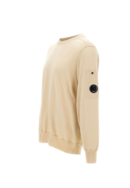 26SS 씨피 컴퍼니 코튼 씨 아일랜드 크루넥 렌즈 스웨터 20CMKN102A 110560A114 Beige - C.P. COMPANY