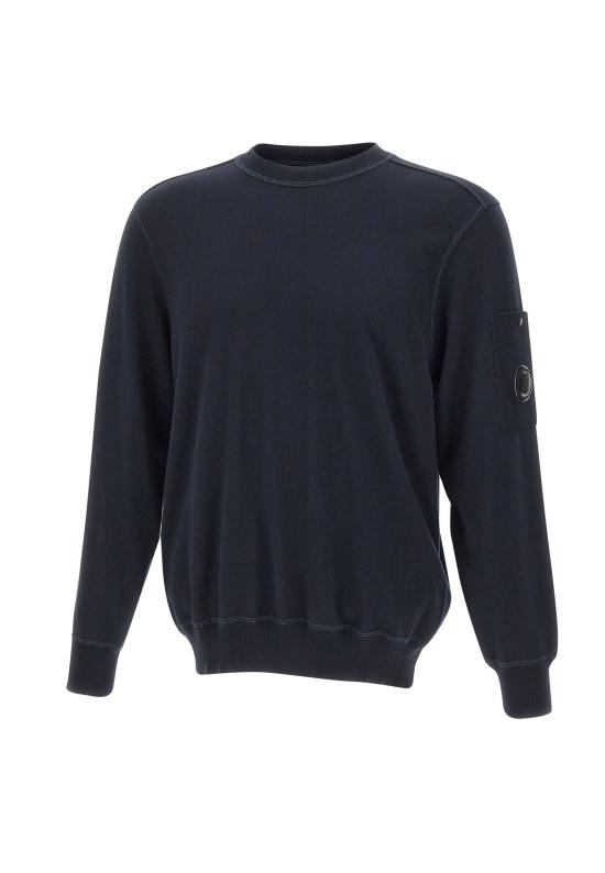 26SS 씨피 컴퍼니 코튼 씨 아일랜드 크루넥 렌즈 스웨터 20CMKN102A 110560A888 Blue