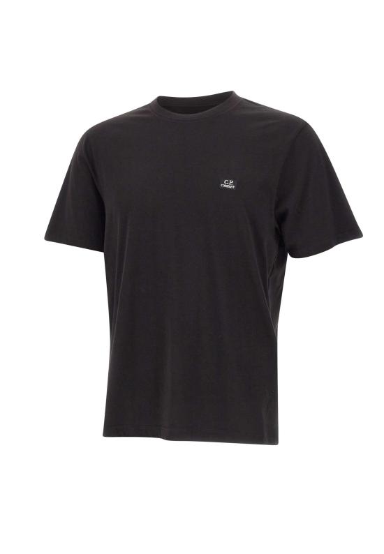 26SS 씨피 컴퍼니 30/1 저지 숏슬리브 로고 패치 티셔츠 RCCMTS726A 005100W999 Black
