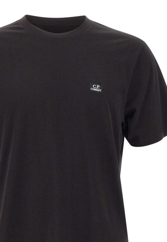 26SS 씨피 컴퍼니 30/1 저지 숏슬리브 로고 패치 티셔츠 RCCMTS726A 005100W999 Black - C.P. COMPANY