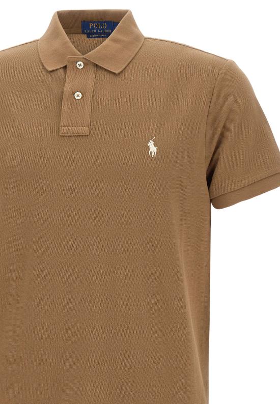 26SS 폴로 랄프로렌 폴로 티셔츠 710680784 521 Brown - POLO RALPH LAUREN