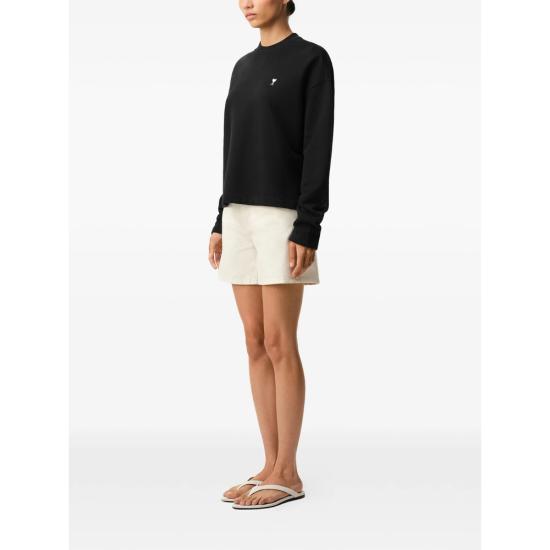 26SS 아미 긴팔 티셔츠 FSW766730045 BLACK DOM - AMI