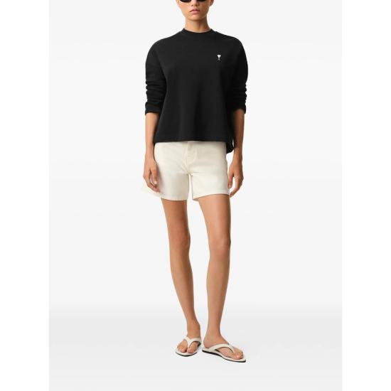 26SS 아미 긴팔 티셔츠 FSW766730045 BLACK DOM - AMI