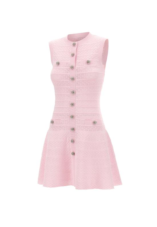 26SS 셀프 포트레이트 미디 원피스 063SP PINK Pink