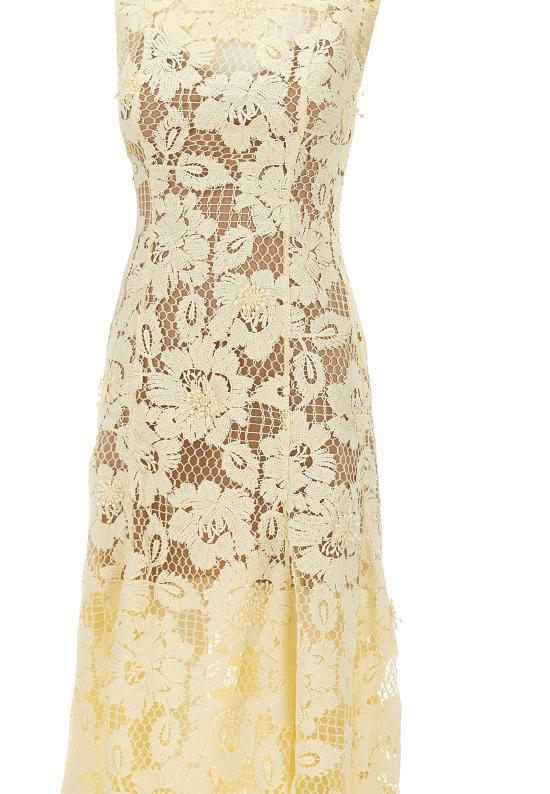 26SS 셀프 포트레이트 미디 원피스 094MY YELLOW Yellow - SELF PORTRAIT