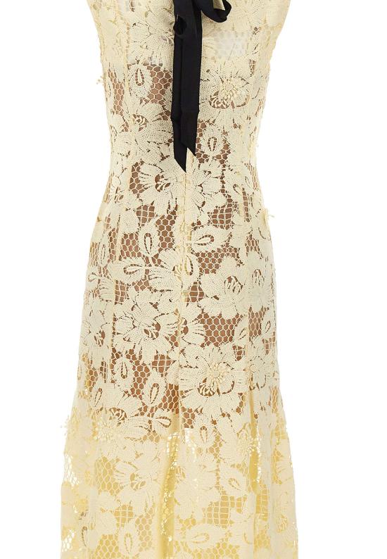 26SS 셀프 포트레이트 미디 원피스 094MY YELLOW Yellow - SELF PORTRAIT