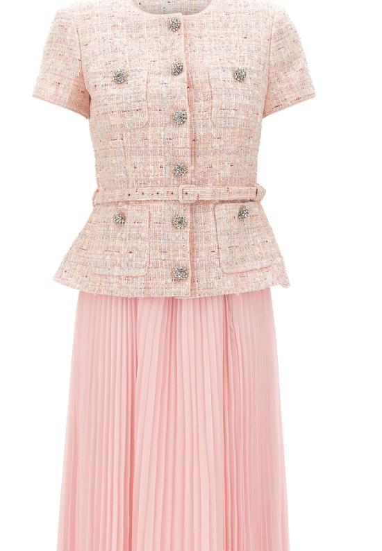 26SS 셀프 포트레이트 미디 원피스 164MP PINK Pink - SELF PORTRAIT